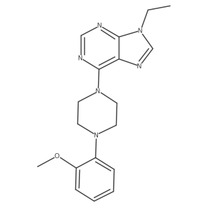 9-ethyl-6-[4-(2-methoxyphenyl)piperazin-1-yl]-9H-purine Structure