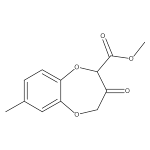 Methyl 3,4-dihydro-7-methyl-3-oxo-2H-1,5-benzodioxepin-2-carboxylate Structure