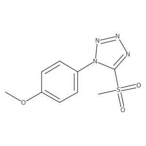 1-(4-Methoxyphenyl)-5-(methylsulfonyl)-1H-tetrazole结构式