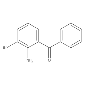 (2-Amino-3-bromophenyl)(phenyl)methanone结构式