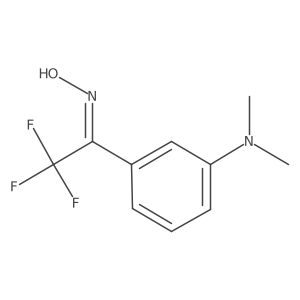 1-[3-(Dimethylamino)phenyl]-2,2,2-trifluoroethanone oxime结构式