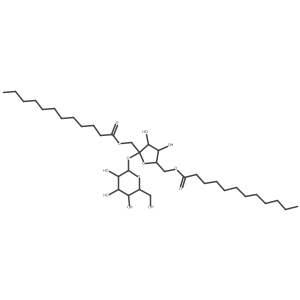 Sucrose 1,6-dilaurate结构式