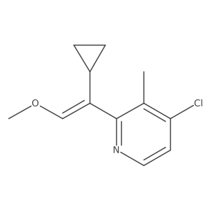 4-Chloro-2-(1-cyclopropyl-2-methoxyvinyl)-3-methylpyridine Structure