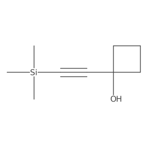 1-((Trimethylsilyl)ethynyl)cyclobutanol结构式