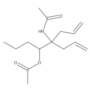 N-[(2R)-2-(Acetyloxy)-1,1-di-2-propen-1-ylpentyl]acetamide结构式