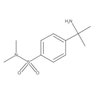 4-(2-aminopropan-2-yl)-N,N-dimethylbenzenesulfonamide结构式