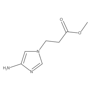 methyl 3-(4-amino-1H-imidazol-1-yl)propanoate Structure