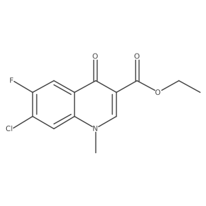 Ethyl 7-chloro-6-fluoro-1-methyl-4-oxoquinoline-3-carboxylate Structure