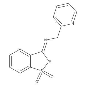 3-{[(Pyridin-2-yl)methyl]amino}-1lambda6,2-benzothiazole-1,1-dione Structure