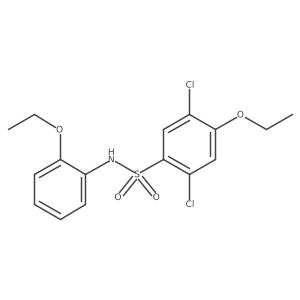 2,5-dichloro-4-ethoxy-N-(2-ethoxyphenyl)benzenesulfonamide Structure