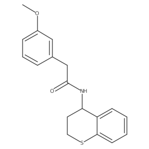 N-(3,4-dihydro-2H-thiochromen-4-yl)-2-(3-methoxyphenyl)acetamide Structure