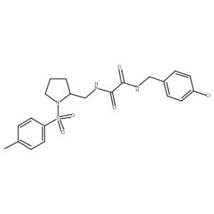 N1-(4-chlorobenzyl)-N2-((1-tosylpyrrolidin-2-yl)methyl)oxalamide Structure