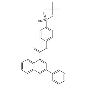 N-[4-(tert-butylsulfamoyl)phenyl]-2-(pyridin-2-yl)quinoline-4-carboxamide Structure