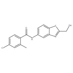 4-Chloro-n-[2-(hydroxymethyl)-1,3-benzothiazol-5-yl]-2-methylbenzamide Structure