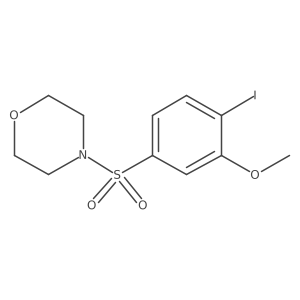 4-(4-Iodo-3-methoxybenzenesulfonyl)morpholine结构式