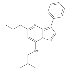 N-(2-methylpropyl)-3-phenyl-5-propylpyrazolo[1,5-a]pyrimidin-7-amine结构式