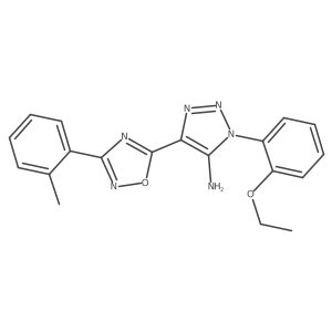 1-(2-ethoxyphenyl)-4-(3-(o-tolyl)-1,2,4-oxadiazol-5-yl)-1H-1,2,3-triazol-5-amine Structure