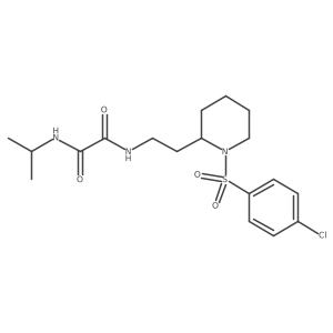 N1-(2-(1-((4-chlorophenyl)sulfonyl)piperidin-2-yl)ethyl)-N2-isopropyloxalamide结构式