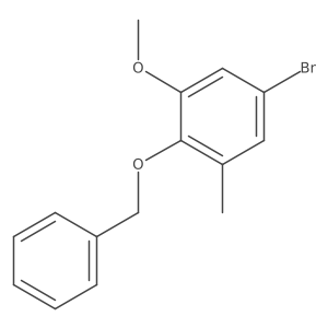 5-Bromo-1-methoxy-3-methyl-2-phenylmethoxybenzene Structure