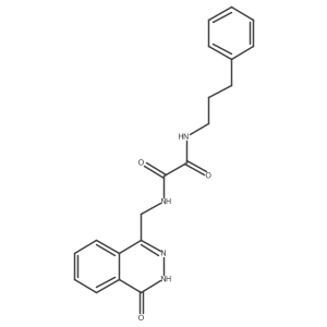 N-[(4-oxo-3,4-dihydrophthalazin-1-yl)methyl]-N'-(3-phenylpropyl)ethanediamide Structure