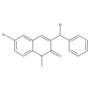 6-Bromo-3-[bromo(phenyl)methyl]-1-methylquinolin-2-one Structure