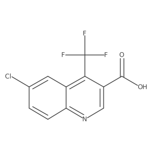 6-Chloro-4-(trifluoromethyl)quinoline-3-carboxylic acid Structure