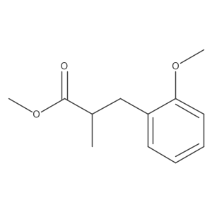 Methyl 3-(2-methoxyphenyl)-2-methylpropanoate结构式