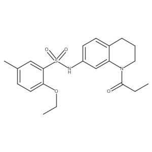 2-ethoxy-5-methyl-N-(1-propionyl-1,2,3,4-tetrahydroquinolin-7-yl)benzenesulfonamide Structure