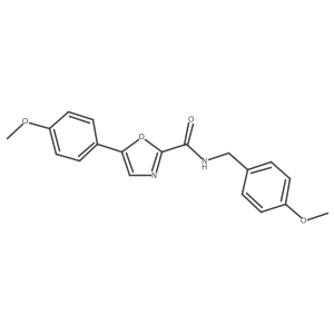 N-(4-methoxybenzyl)-5-(4-methoxyphenyl)oxazole-2-carboxamide Structure