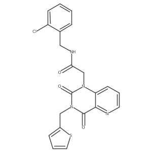 N-(2-chlorobenzyl)-2-(2,4-dioxo-3-(thiophen-2-ylmethyl)-3,4-dihydropyrido[3,2-d]pyrimidin-1(2H)-yl)acetamide Structure