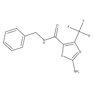 2-Amino-4-trifluoromethylthiazole-5-carboxylic acid benzylamide Structure