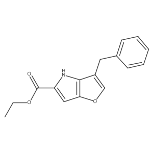 ethyl 3-benzyl-4H-furo[3,2-b]pyrrole-5-carboxylate Structure