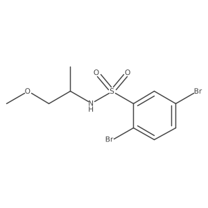 2,5-dibromo-N-(1-methoxypropan-2-yl)benzenesulfonamide Structure