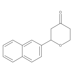 Tetrahydro-2-(2-naphthalenyl)-4H-pyran-4-one Structure