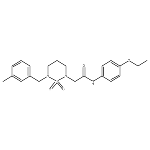 N-(4-ethoxyphenyl)-2-(6-(3-methylbenzyl)-1,1-dioxido-1,2,6-thiadiazinan-2-yl)acetamide Structure