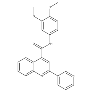 N-(3,4-dimethoxyphenyl)-2-(pyridin-3-yl)quinoline-4-carboxamide Structure