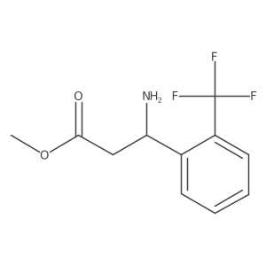 Methyl 3-amino-3-[2-(trifluoromethyl)phenyl]propanoate结构式