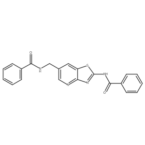 Benzamide,n-[6-[(benzoylamino)methyl]thiazolo[4,5-b]pyridin-2-yl]-结构式