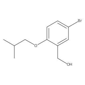 [5-Bromo-2-(2-methylpropoxy)phenyl]methanol结构式