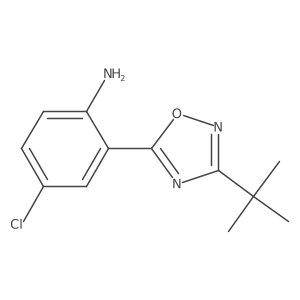 2-(3-Tert-butyl-1,2,4-oxadiazol-5-yl)-4-chloroaniline结构式