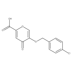 5-[(4-chlorobenzyl)oxy]-4-oxo-4H-pyran-2-carboxylic acid结构式