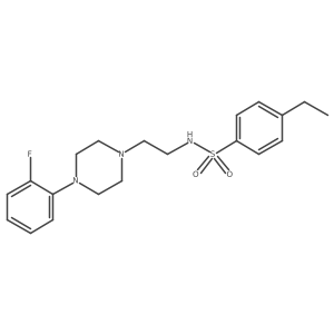 4-ethyl-N-(2-(4-(2-fluorophenyl)piperazin-1-yl)ethyl)benzenesulfonamide Structure