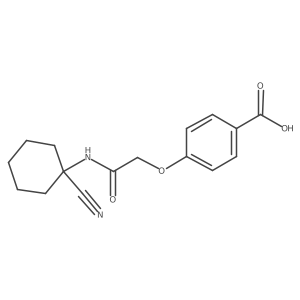 4-{[(1-Cyanocyclohexyl)carbamoyl]methoxy}benzoic acid结构式