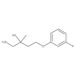 1-Amino-4-(3-fluorophenoxy)-2-methylbutan-2-ol Structure