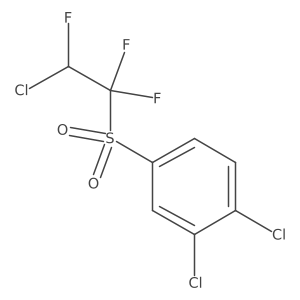 1,2-Dichloro-4-[(2-chloro-1,1,2-trifluoroethyl)sulfonyl]benzene Structure