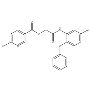 [(5-Chloro-2-phenoxyphenyl)carbamoyl]methyl 6-chloropyridine-3-carboxylate结构式