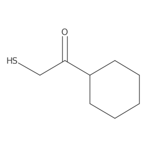 1-Cyclohexyl-2-mercaptoethan-1-one Structure