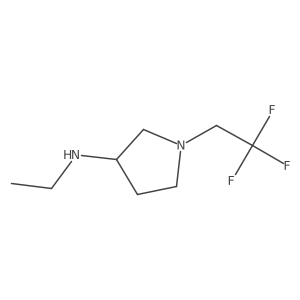 N-ethyl-1-(2,2,2-trifluoroethyl)pyrrolidin-3-amine Structure