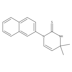 4,4-Dimethyl-1-(2-naphthyl)-1,4-dihydropyrimidine-2-thiol Structure