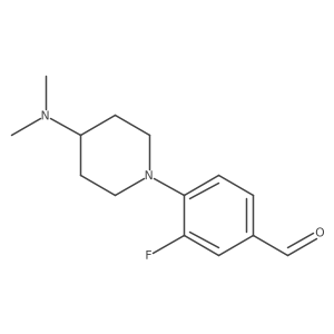 4-(4-(Dimethylamino)piperidin-1-yl)-3-fluorobenzaldehyde Structure